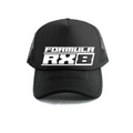 Formula RX8 Trucker Cap - Black/White