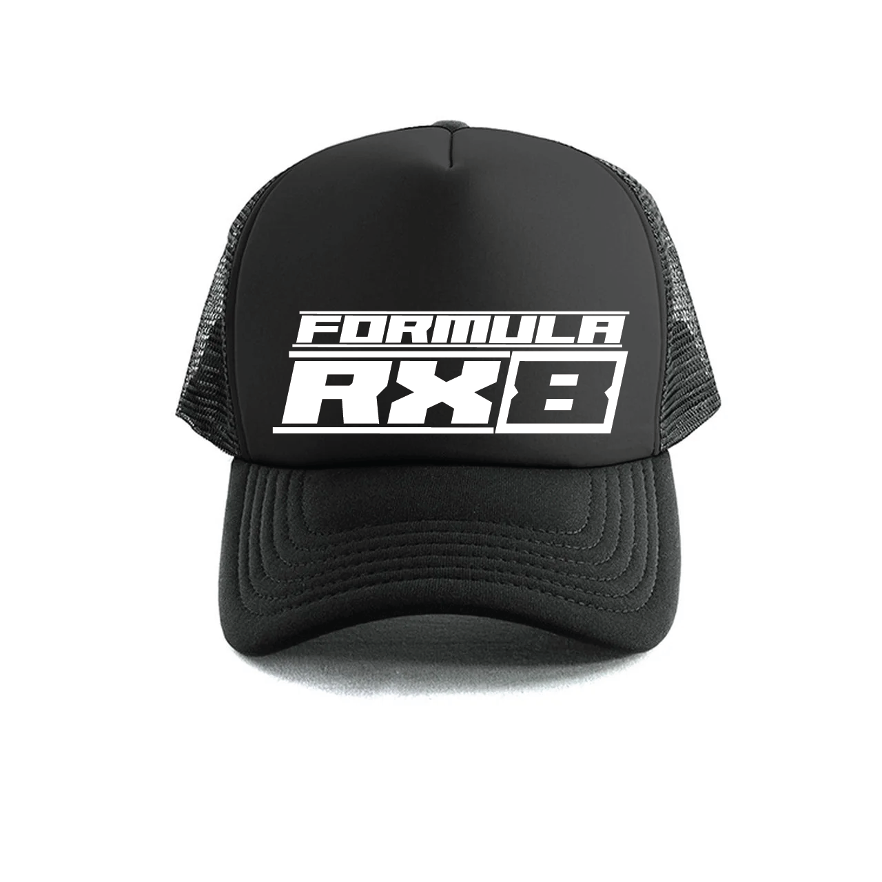 Formula RX8 Trucker Cap - Black/White