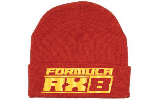 Formula RX8 Beanie - Red/Gold